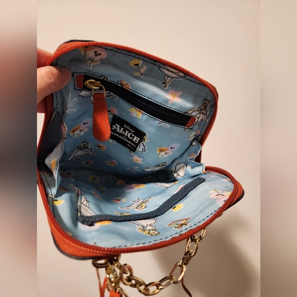 Holii Navy Blue Leather Crossbody/Handbag - Alice In Wonderland - Picture 4 of 5